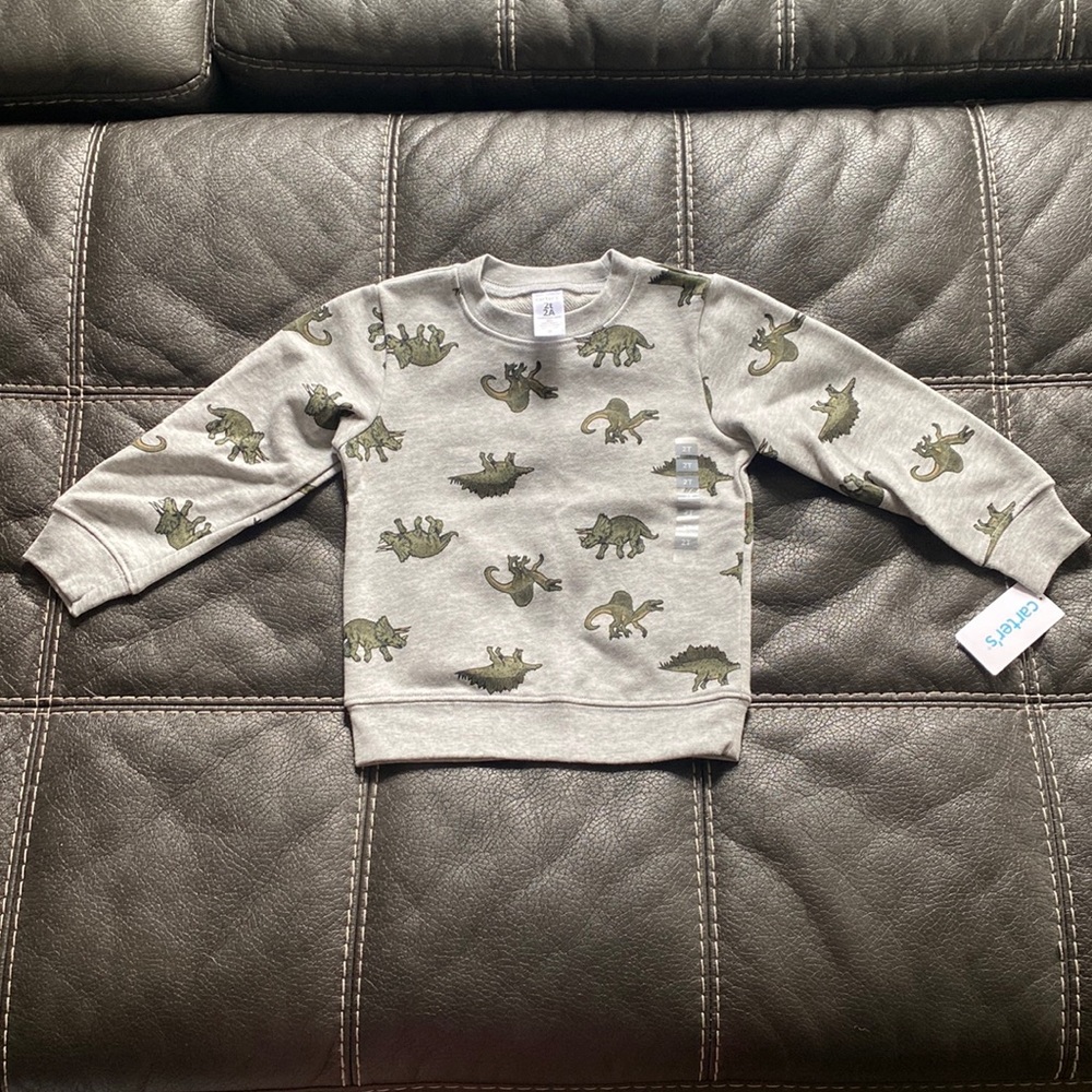 Carter’s Toddler Boy Crewneck Dinosaur Sweatshirt